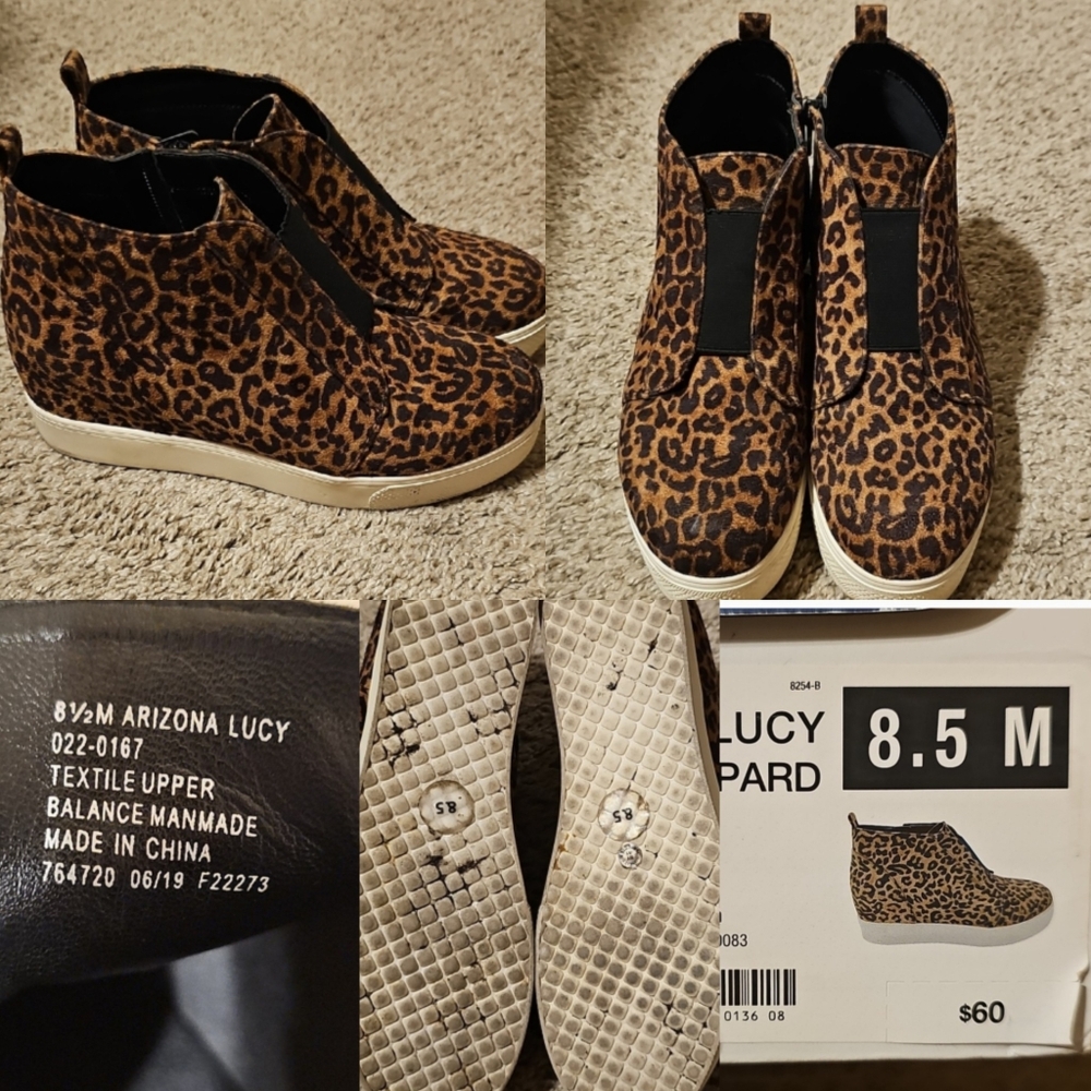Leopard Print Slip-On Sneakers